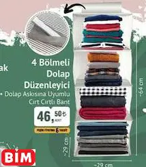 4 BÖLMELİ DOLAP DÜZENLEYİCİ